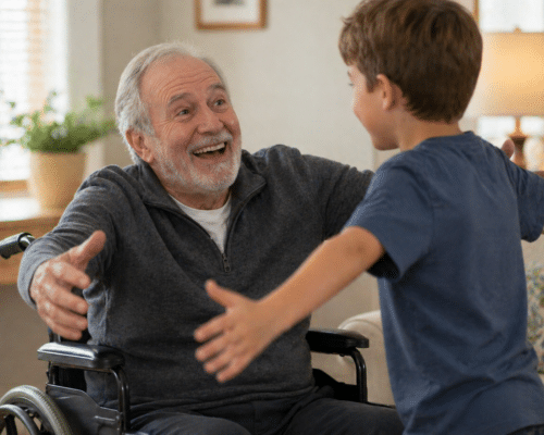Happy Senior Resident